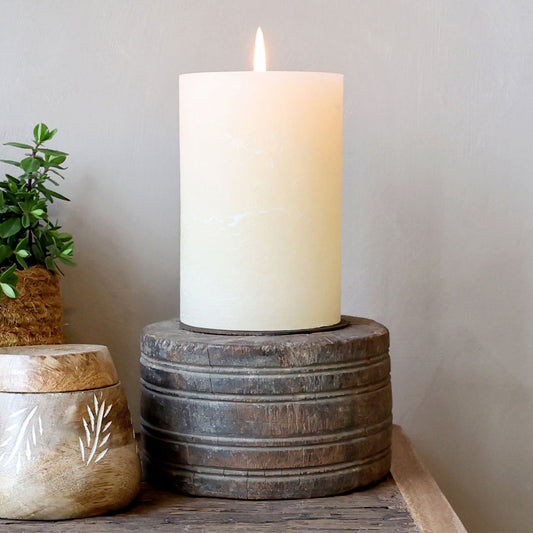 Chic Antique – Grimaud Kerzenständer – H19 / Ø15 cm Natur