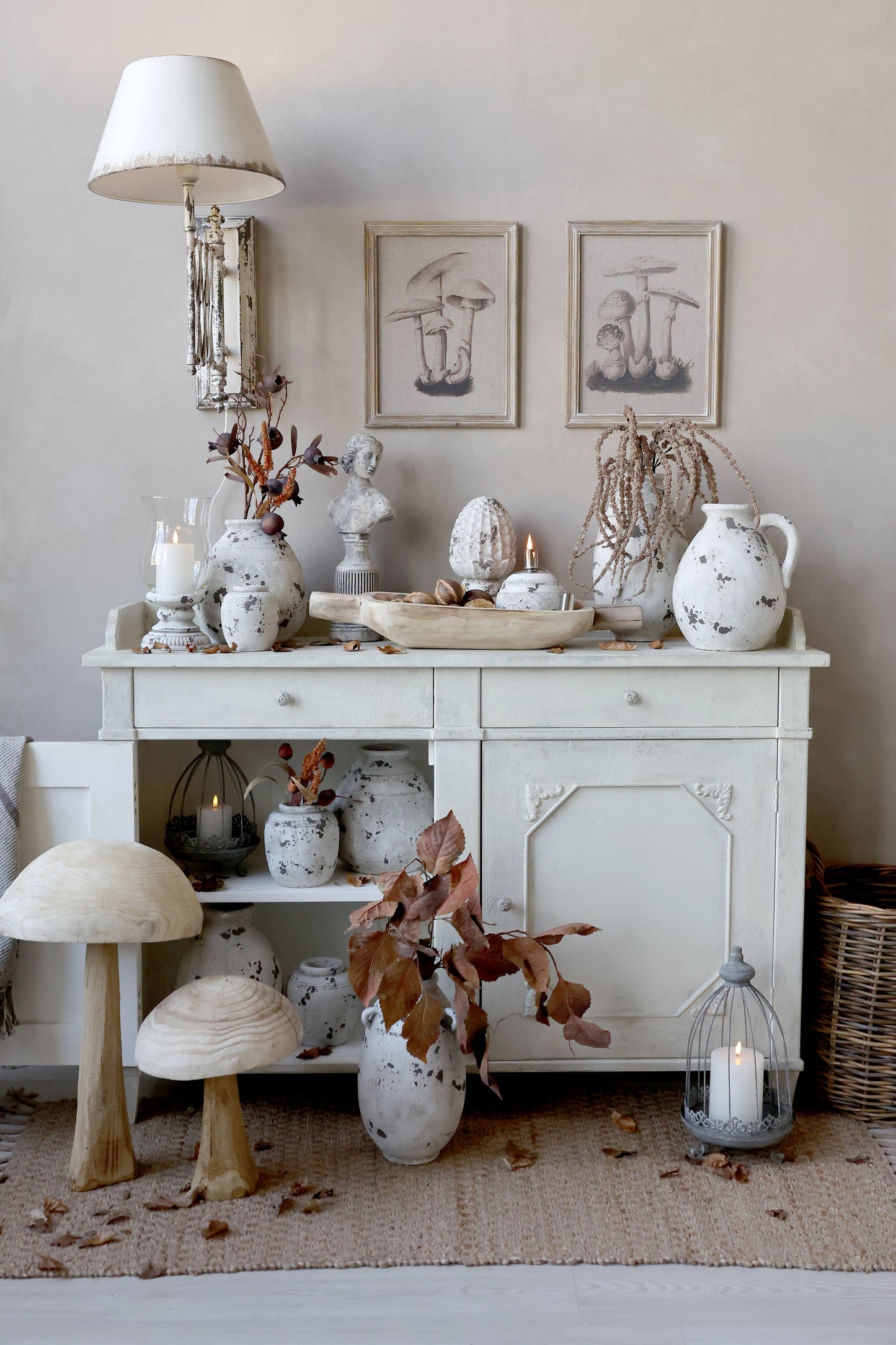 Chic Antique Wandlampe Antikem Creme