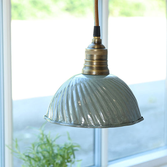 Chic Antique - Lunel Lampe aus Emaille – Opal