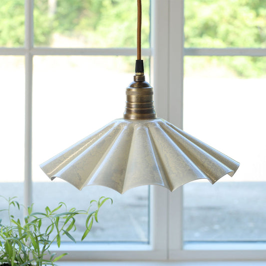 Chic Antique - Lunel Lampe i Emalje – Creme