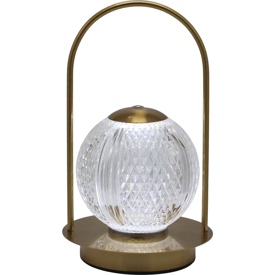 Chic Antique – Wiederaufladbare LED-Tischlampe in Antique Messing – Elegante kabellose Beleuchtung