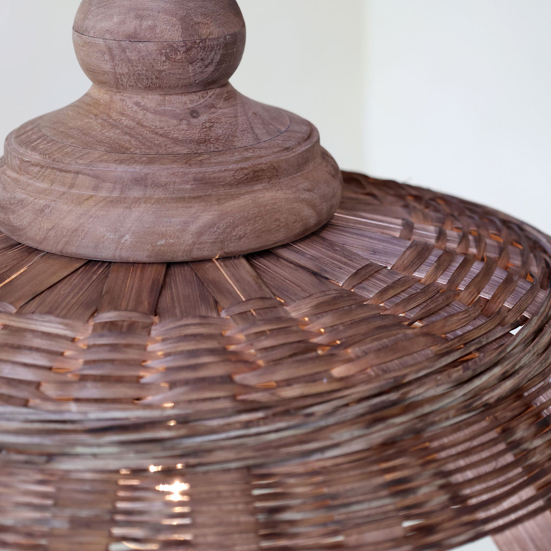 Chic Antique – Rattan Pendelleuchte – Natur (H43 / Ø62 cm)