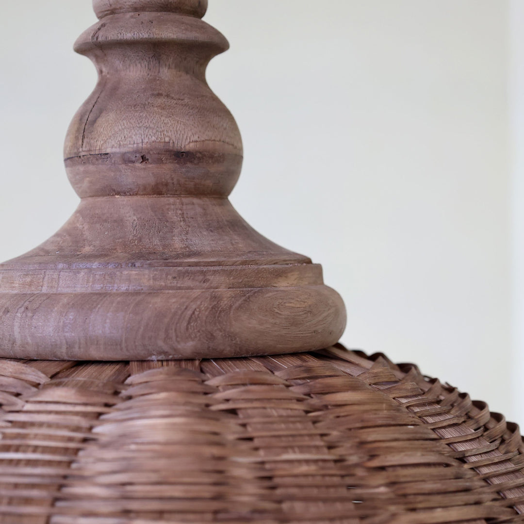 Chic Antique – Rattan Pendelleuchte – Natur (H52 / Ø34 cm)