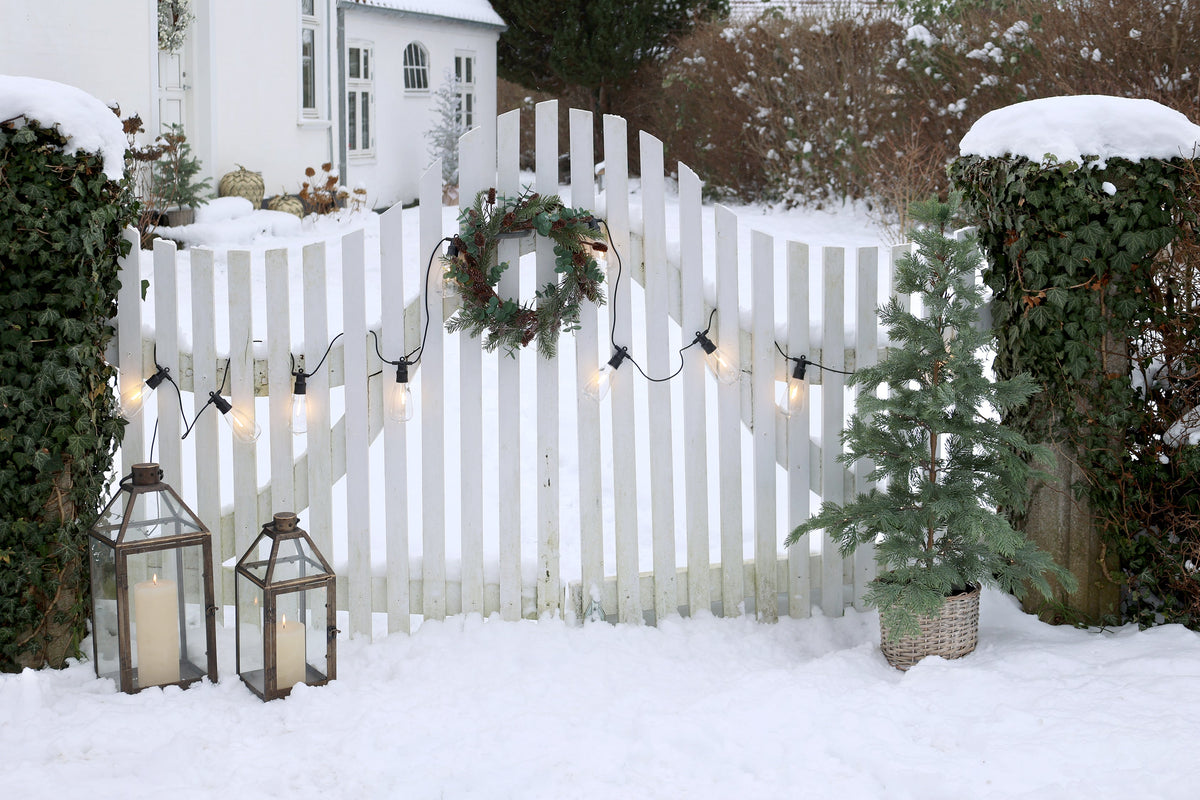 Chic Antique – Lichterkette mit 10 Glühbirnen, L300 cm, Schwarz