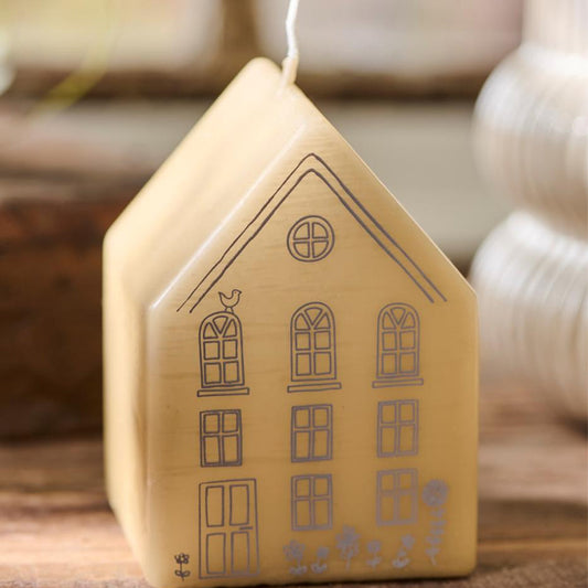 Ib Laursen – Kerze Haus mit Print – Paraffin