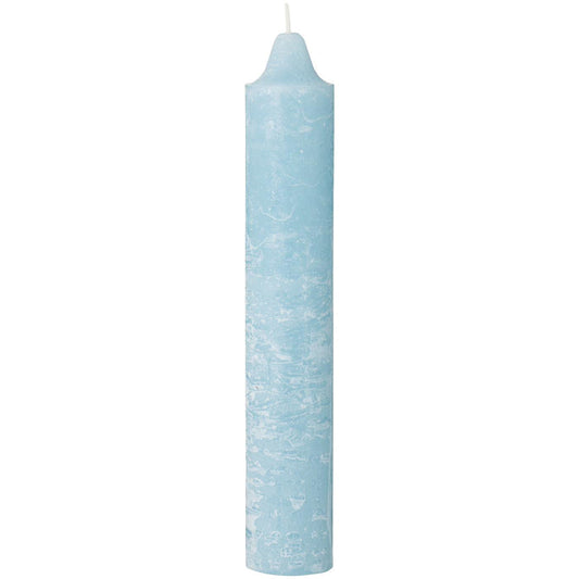 Ib Laursen – Rustikale Kerze – staubblau, Ø 3,8 cm, H 23 cm