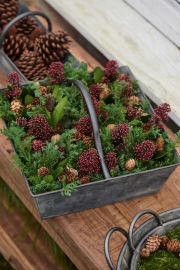 Ib Laursen – Urban Garden Korbset aus Metall mit Griff – 3-teilig