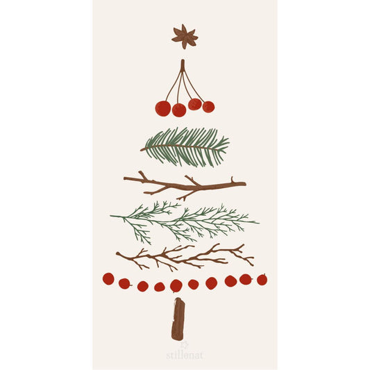 Ib Laursen - Serviette Weihnachtsbaum der Natur – 16 Stück