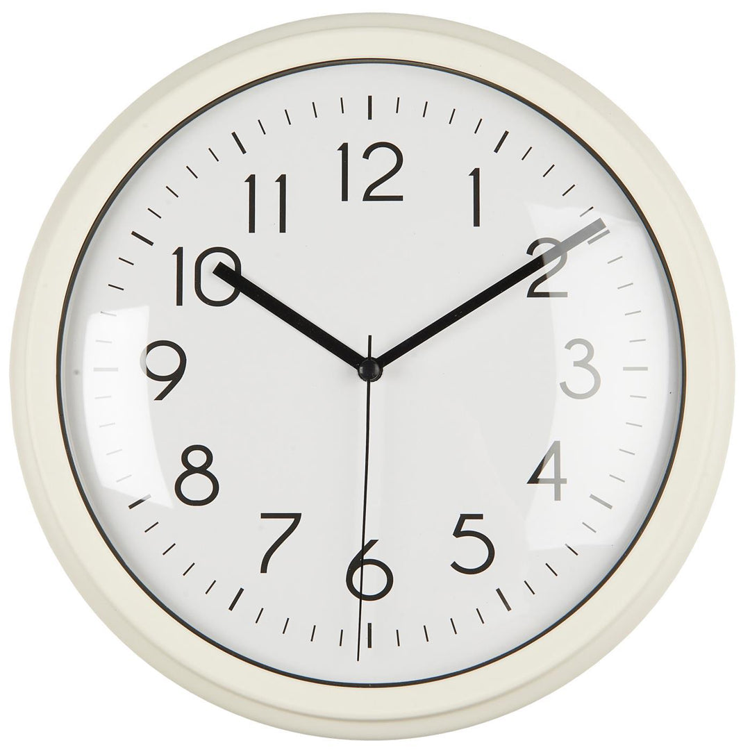 Ib Laursen – Wanduhr Butter Cream mit Rand H: 5 Ø: 26 – Mittel