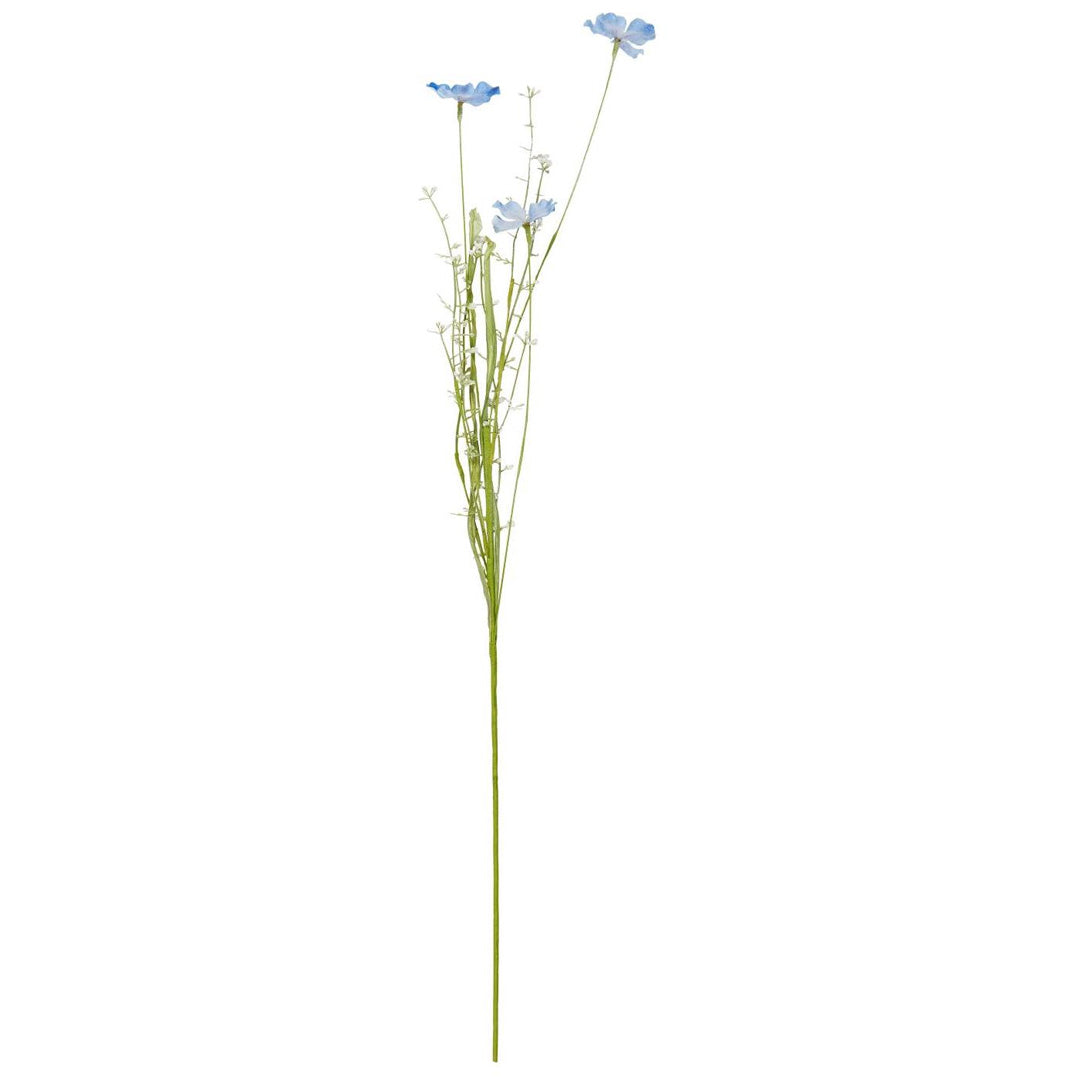 Ib Laursen – Blume in blau/weißen Nuancen
