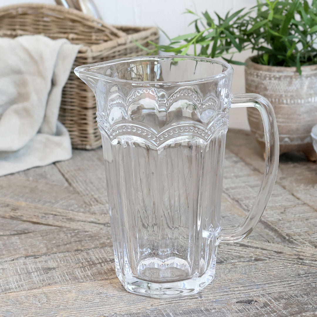 Chic Antique - Antoinette Glaskanne mit Perlenrand – 1100 ml
