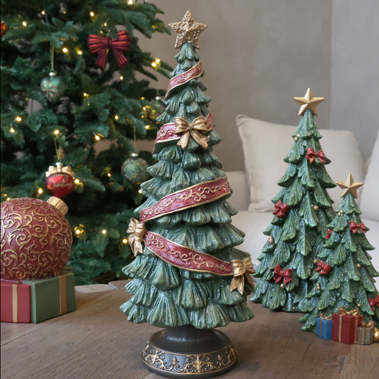 Chic Antique – Noël Weihnachtsbaum mit Bändern und Schleifen, 40 cm – Grün