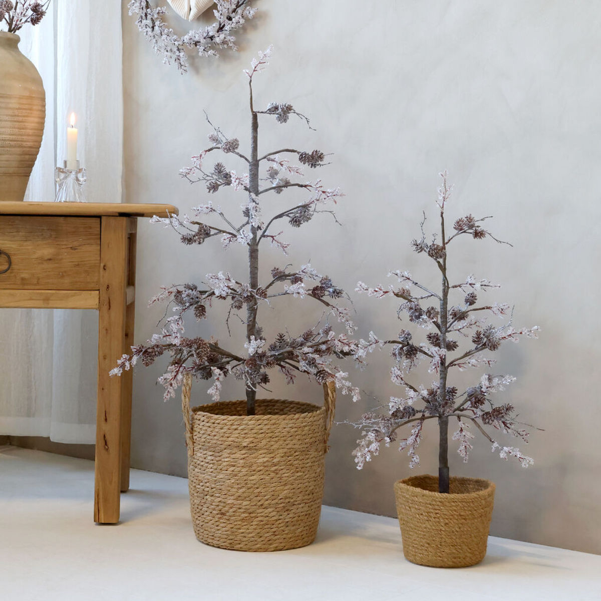 Chic Antique – Kleiner Weihnachtsbaum mit Tannenzapfen | H70 cm