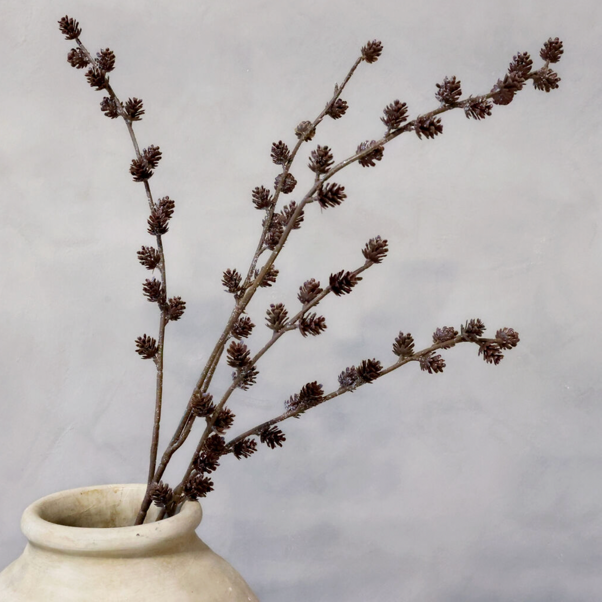 Chic Antique – Fleur Zweig mit Tannenzapfen und Glitzer H112 cm – Grün