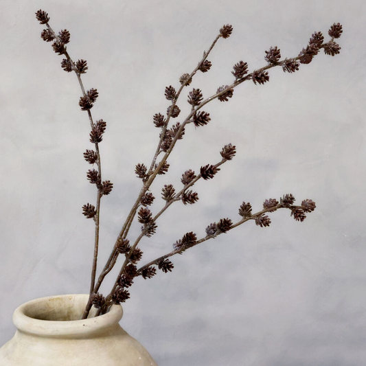 Chic Antique – Fleur Zweig mit Tannenzapfen und Glitzer H112 cm – Grün
