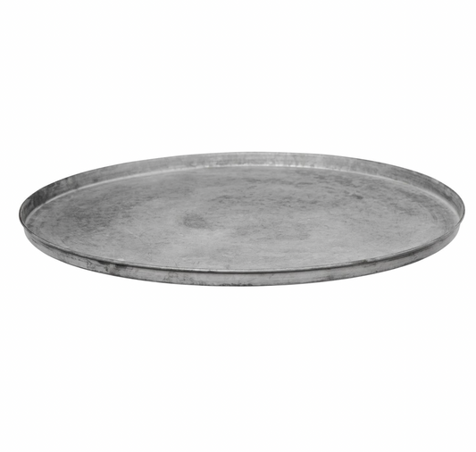 Ib Laursen – Rundes Kerzentablett aus Metall mit Rand – H1,7 x Ø45,8 cm