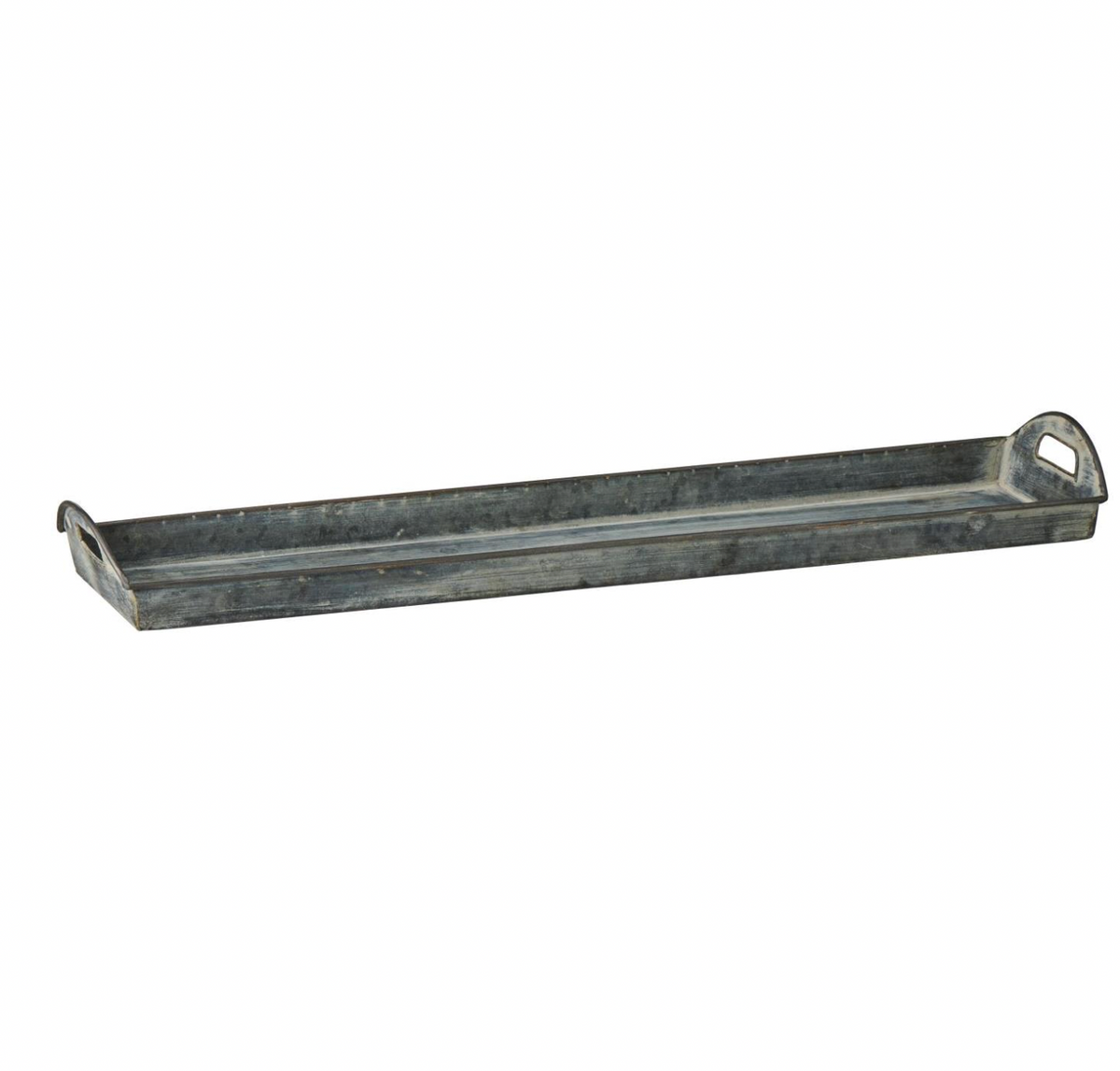 Ib Laursen – Urban Garden längliches Metalltablett mit Griffen – H6,1 x L63,5 x B13,8 cm
