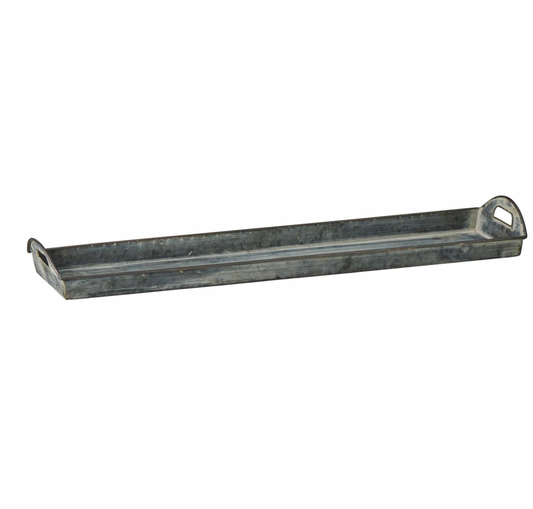 Ib Laursen – Urban Garden längliches Metalltablett mit Griffen – H6,1 x L63,5 x B13,8 cm