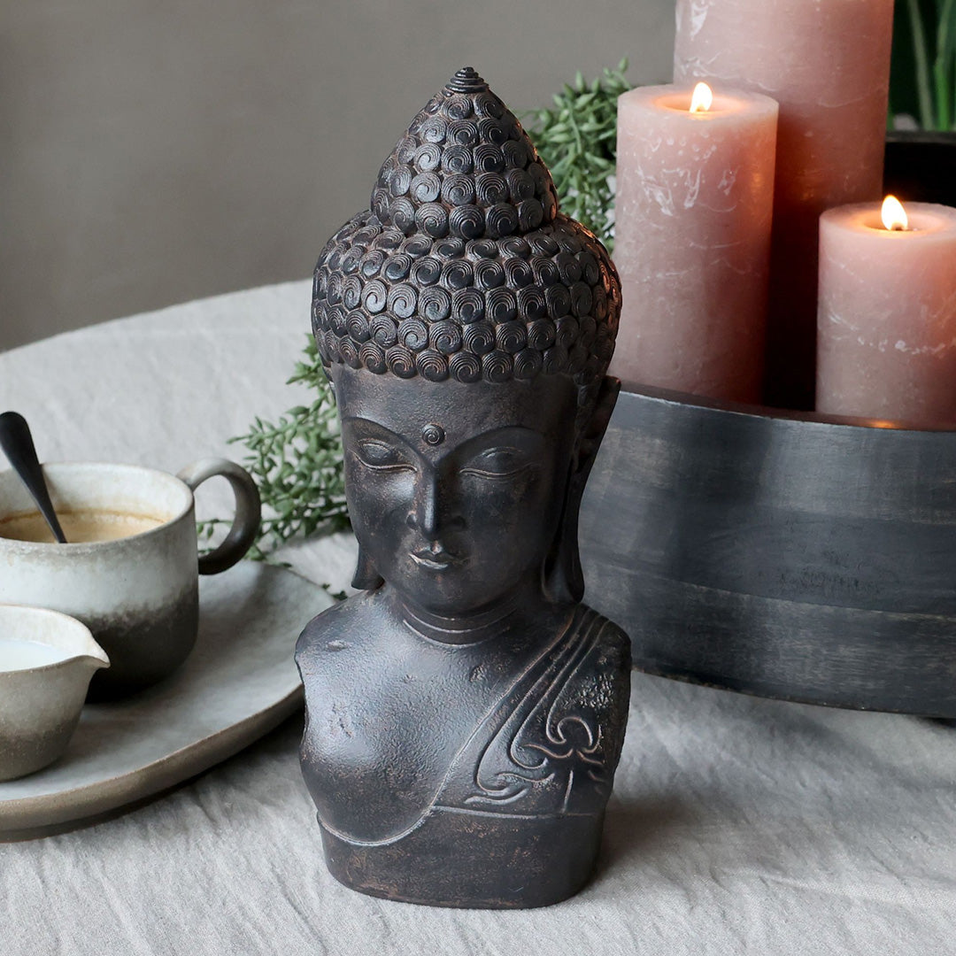 Chic Antique - Buddha H31,5/L12/B12 cm Antique Schwarz