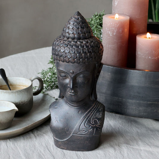Chic Antique - Buddha H31,5/L12/B12 cm Antique Schwarz