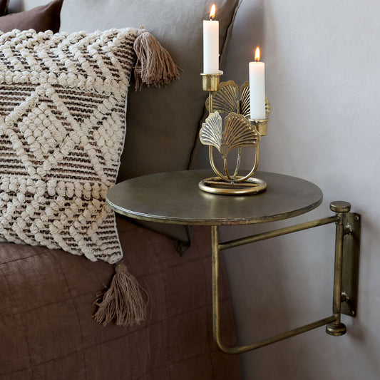 Chic Antique Wandtisch – H41/Ø30 cm in Antik Messing