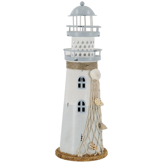 Chic Antique – LED-Leuchtturm mit Timer, H28,5/Ø9,5 cm, Ocean