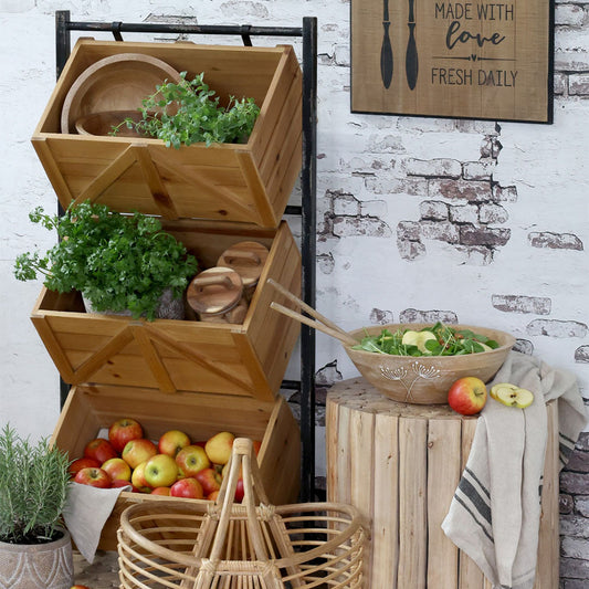 Chic Antique - Korbständer mit 3 Schubladen