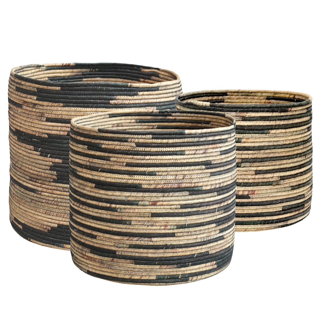 Chic Antique - Körbe aus Wasserhyazinthe, Set aus 3