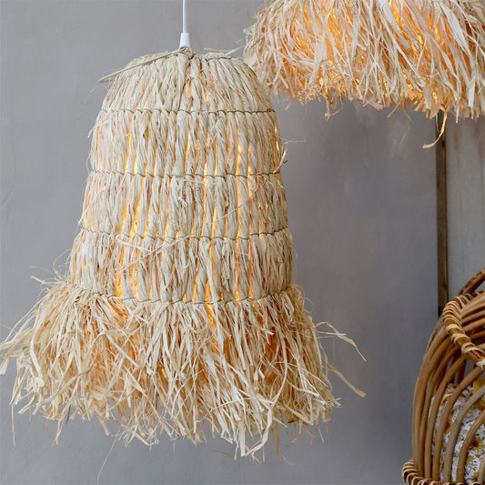 Chic Antique - Lampenschirm aus Geflecht, H32/Ø28 cm - Natur