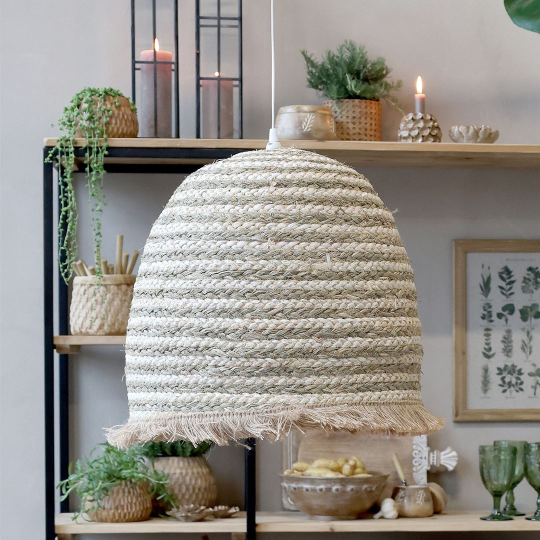 Chic Antique - Lampenschirm aus Geflecht, H45/Ø40 cm - Natur