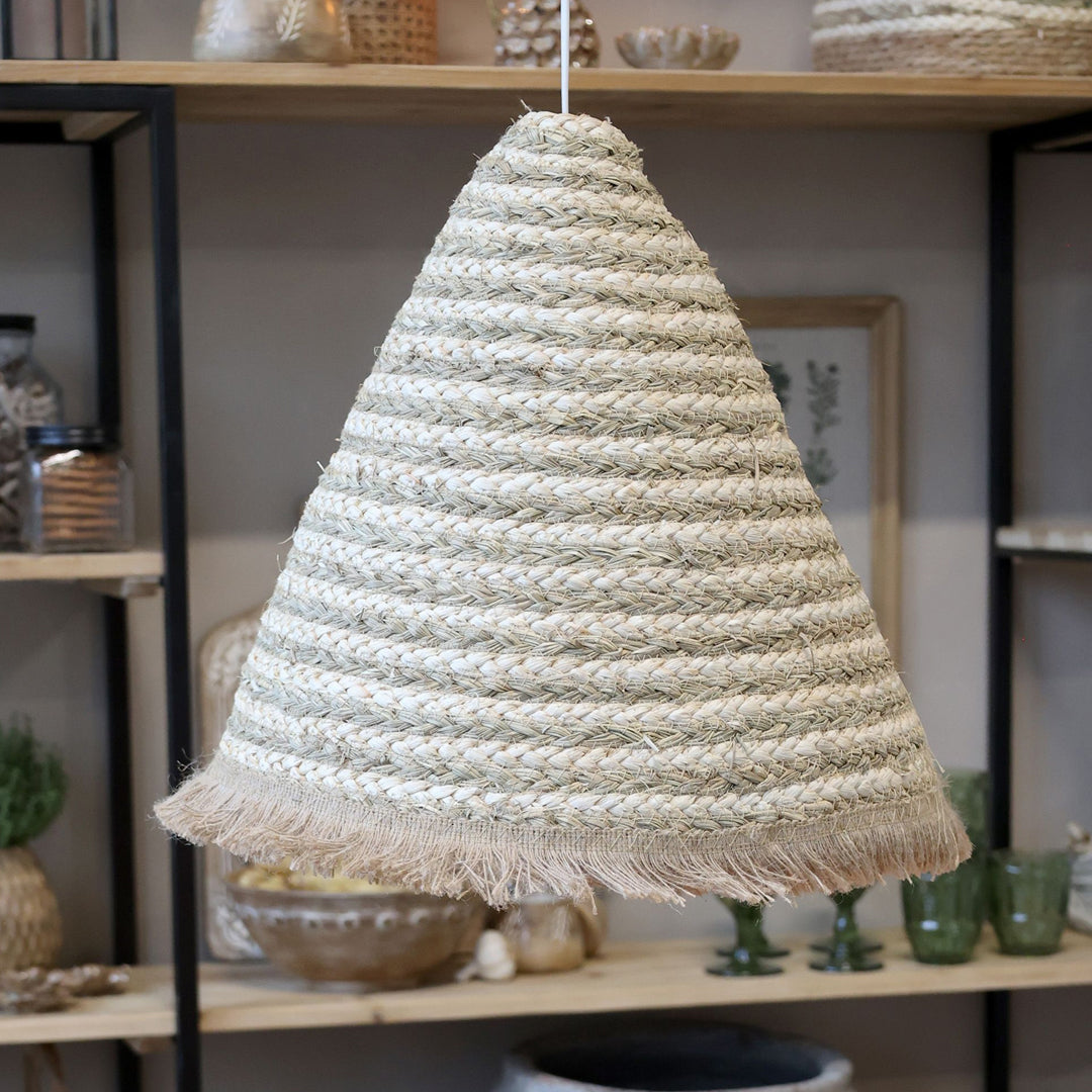 Chic Antique - Lampenschirm aus Geflecht, H45/Ø41 cm - Natur