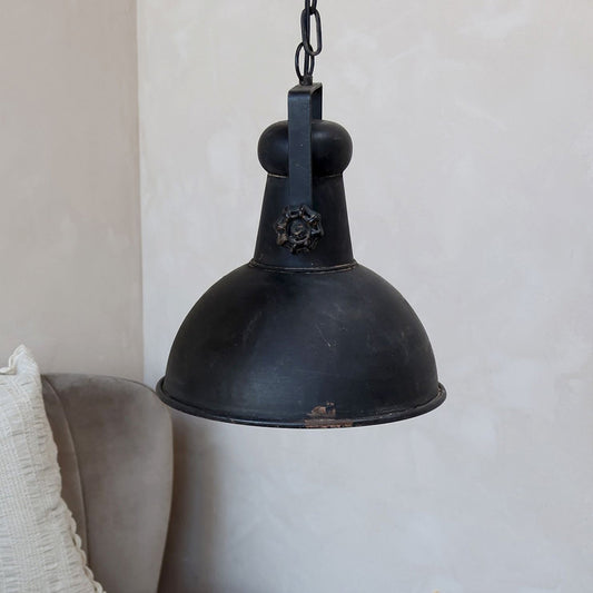 Chic Antique - Factory Loft Lampe, H40/Ø32 cm - Antique Schwarz