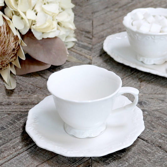 Chic Antique - Provence Espressotasse mit Untertasse, 6er-Pack
