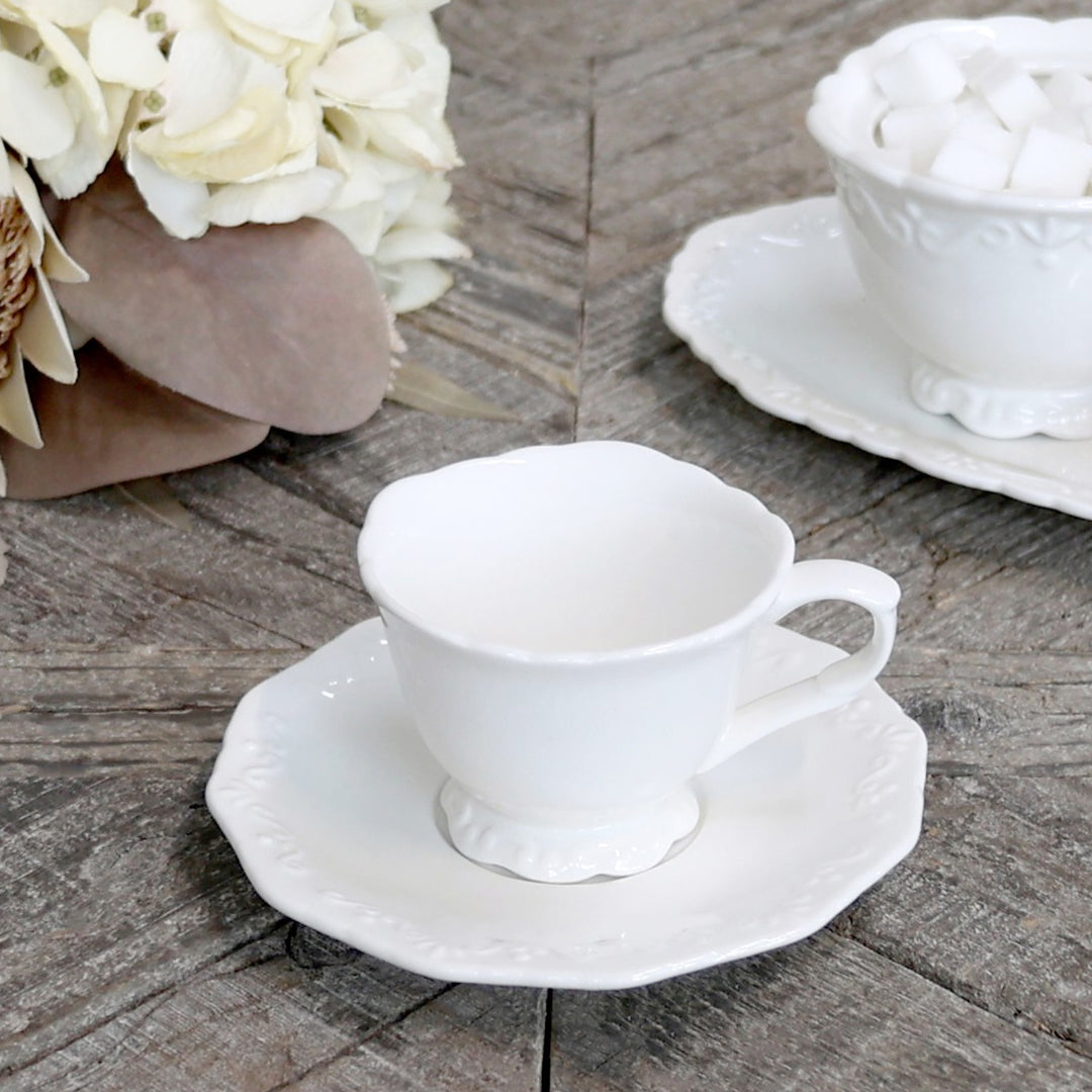 Chic Antique - Provence Espressotasse mit Untertasse, 6er-Pack