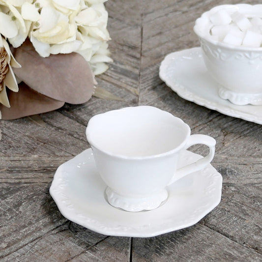 Chic Antique - Provence Espressotasse mit Untertasse, 6er-Pack