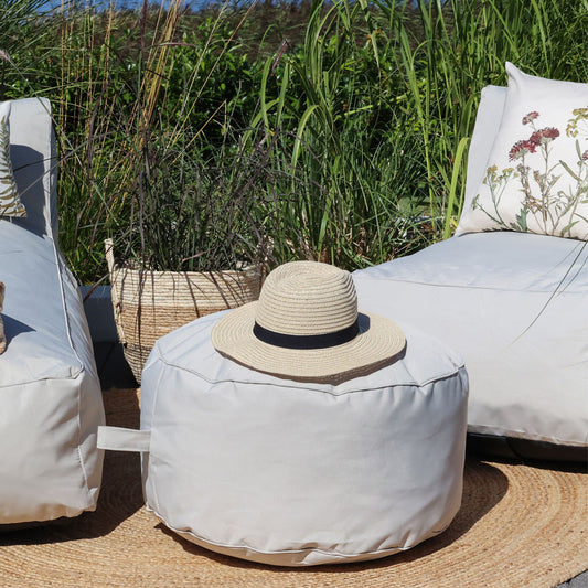 Chic Antique – Outdoor Lounge-Pouf in Beige
