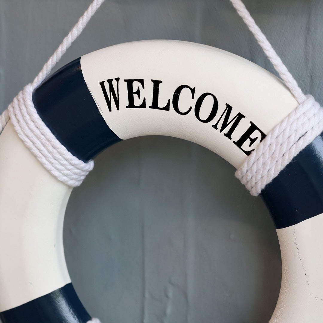Chic Antique – Deko-Rettungsring zum Aufhängen Ø27/B2,5 cm in Ocean