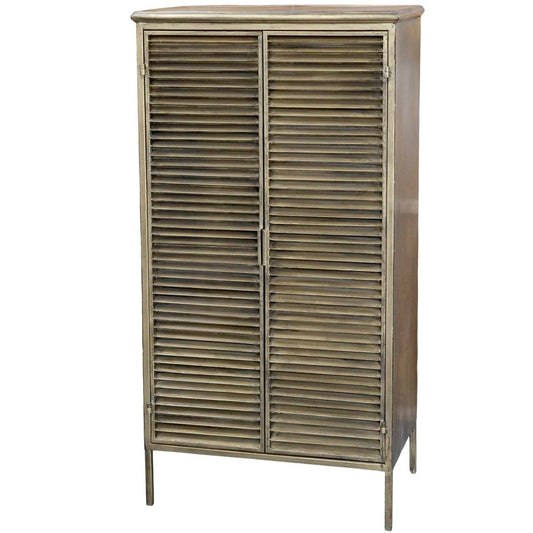Chic Antique - Schrank mit 2 Lamellentüren