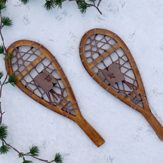 Chic Antique – Vintage Schneeschuhe zur Dekoration, Set aus 2