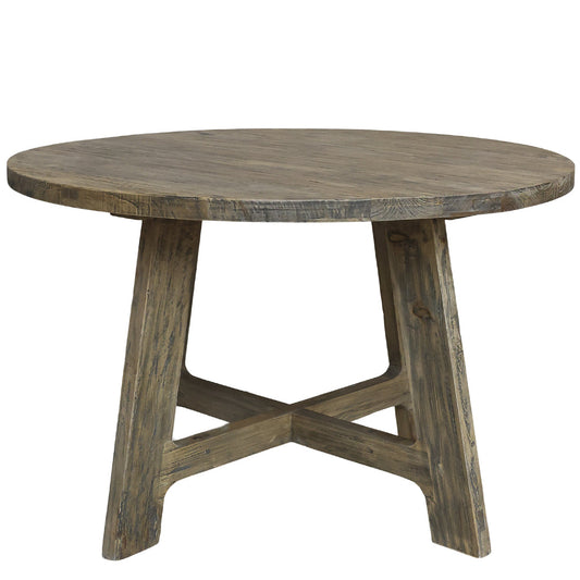 Chic Antique – Marseille Esstisch aus recyceltem Holz H76/Ø120 cm Natur