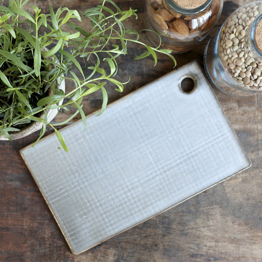 Chic Antique – Tapasbrett aus Porzellan | Französisch Grau L25,5 cm