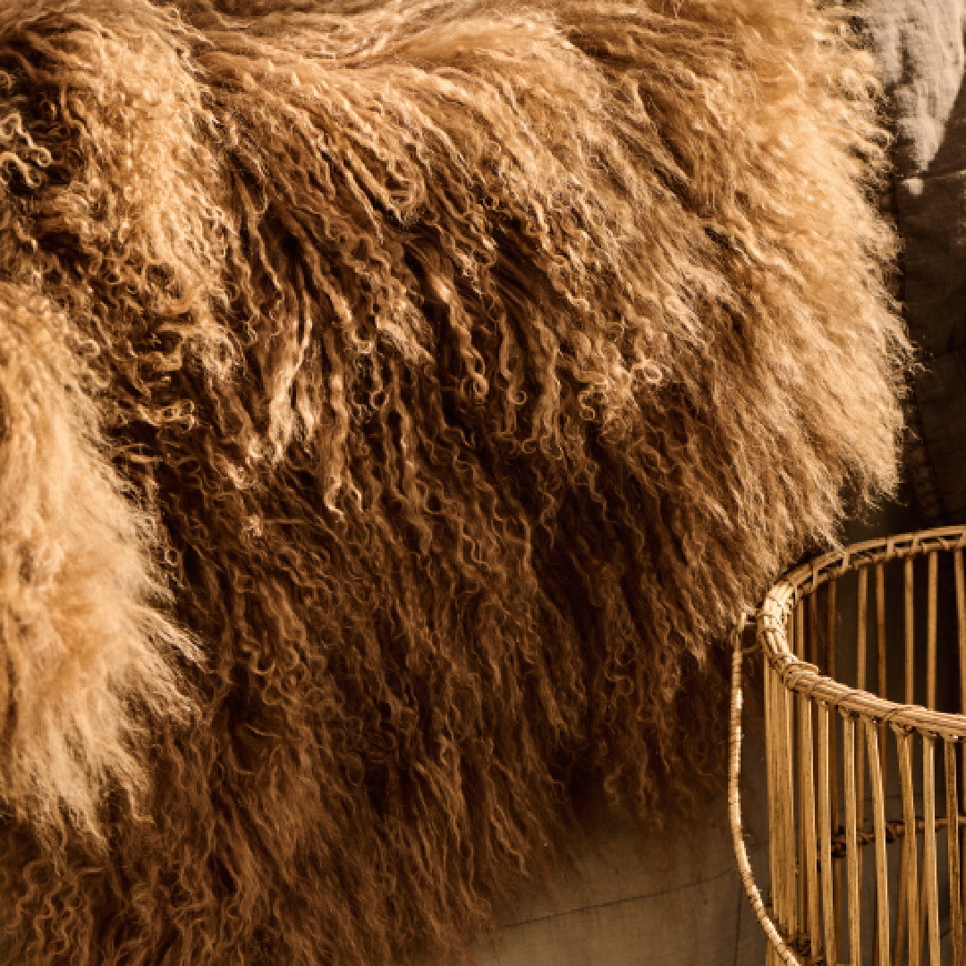 Ib Laursen – Tibetisches Lammfell Cognac