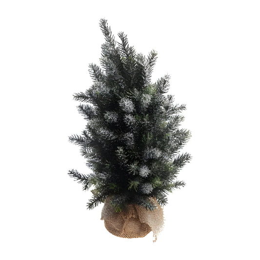 Künstlicher Weihnachtsbaum, H 46 cm, B 25 cm, Grün, Plastik, Ice Finish