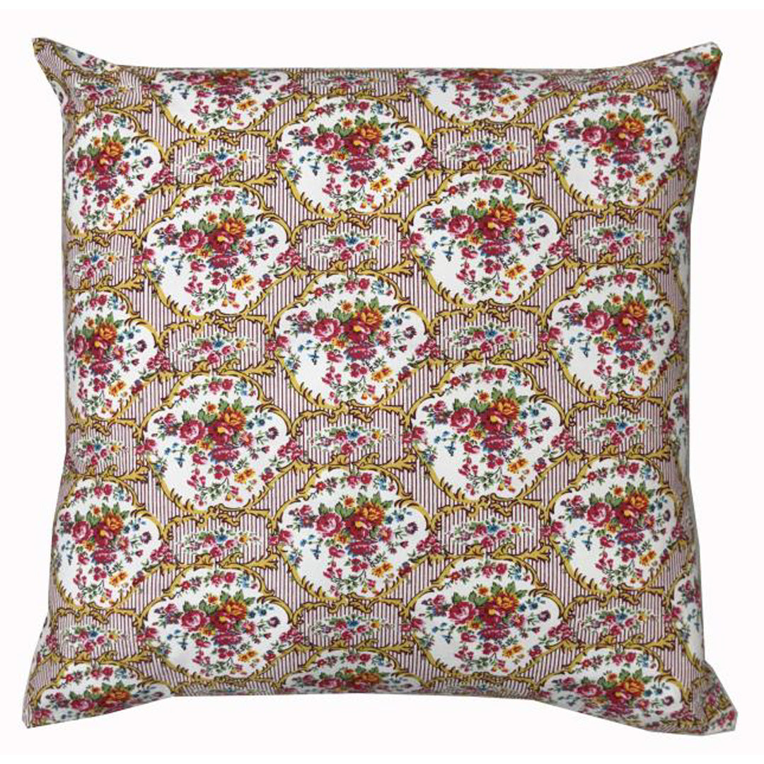 Kissenbezug 50x50 cm mit Vintage-Blumenmuster