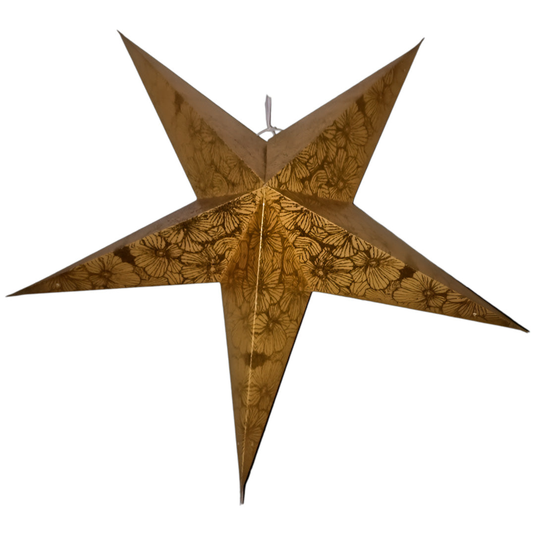 Kamala Sternenlampe in Gold, Ø60 cm