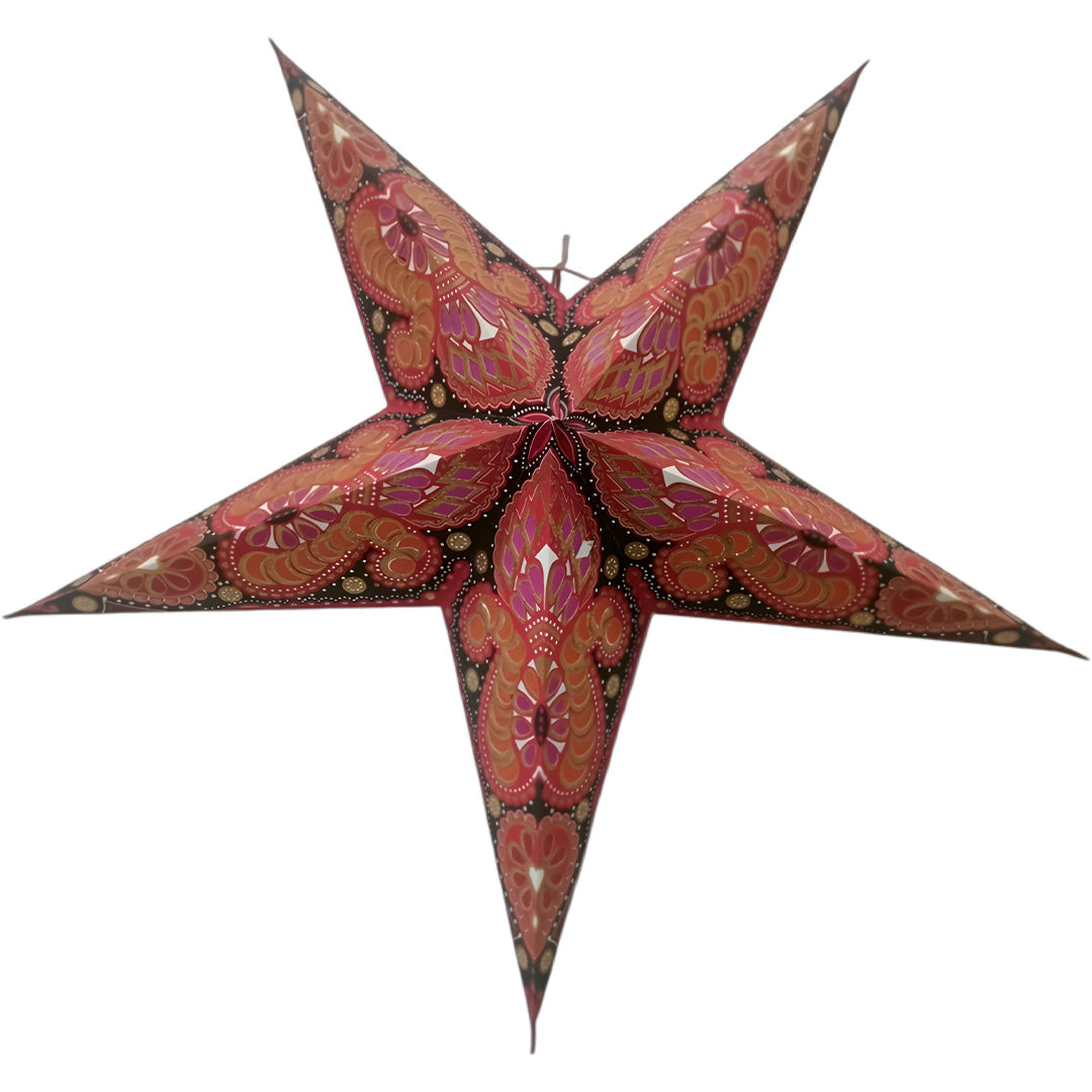 Meera Sternenlampe in Rosa und Gold, Ø60 cm