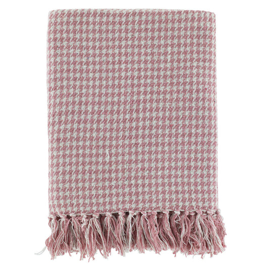 Chic Antique Aix Plaid aus Restgarn – Raspberry L150/B130 cm