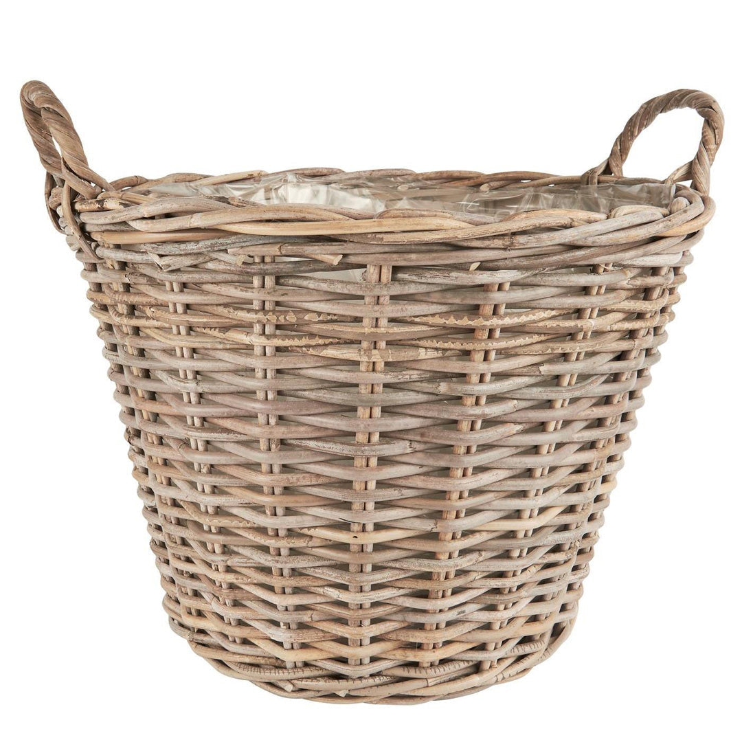 Ib Laursen – Korb aus Rattan mit Kunststoffeinsatz – 47 cm