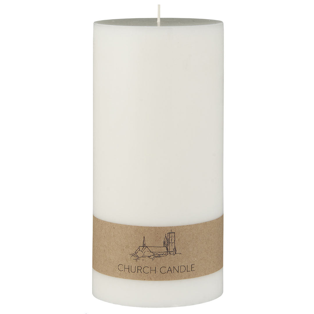 Ib Laursen - Kirchenlicht rustikal, weiß, aus svanemærket Stearin - 20 cm