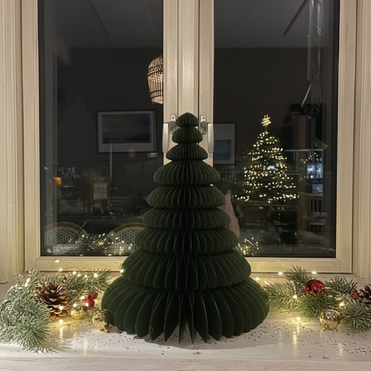 Faltbarer Papier-Weihnachtsbaum Grün, 50 cm